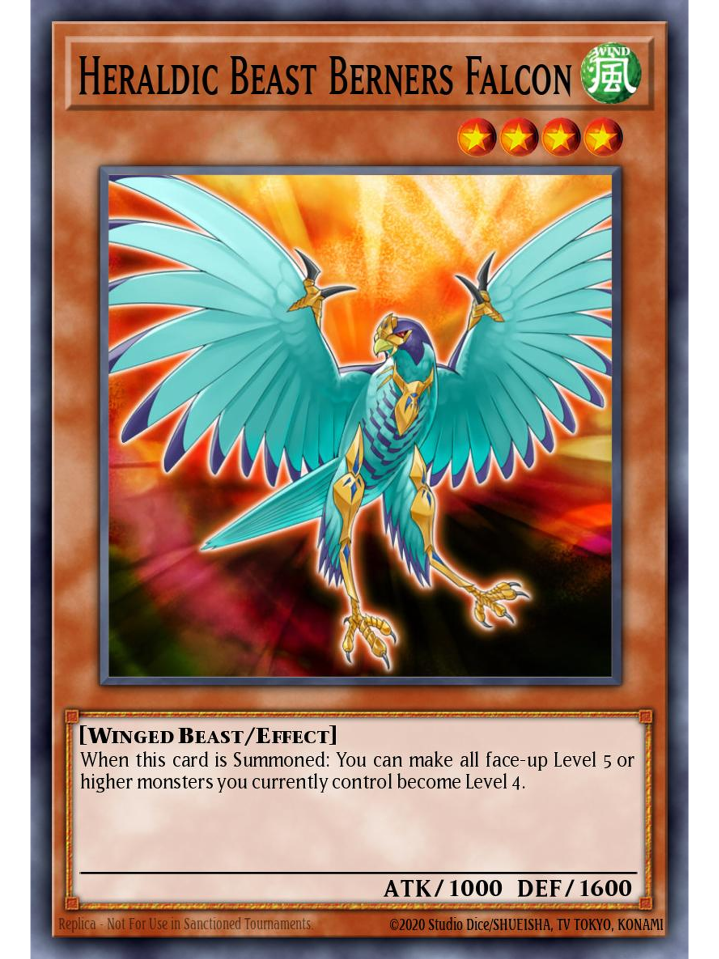 Heraldic Beast Berners Falcon - BLMM-EN115 - Ultra Rare 1st Edition 1