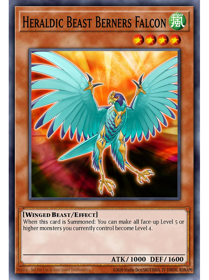 Heraldic Beast Berners Falcon - BLMM-EN115 - Ultra Rare 1st Edition 1