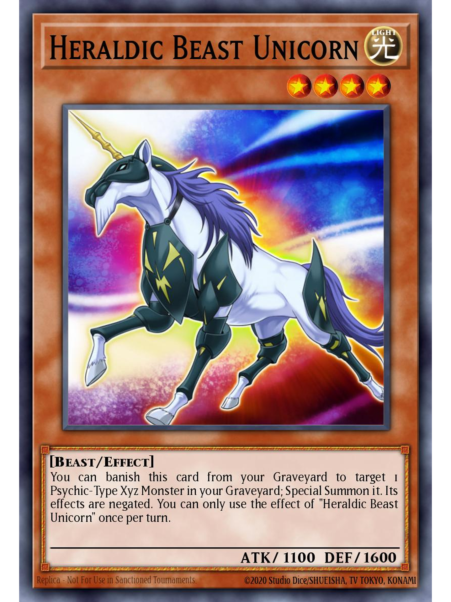 Heraldic Beast Unicorn - BLMM-EN116 - Ultra Rare 1st Edition 1