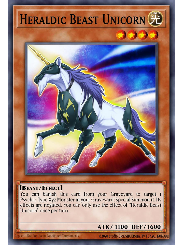 Heraldic Beast Unicorn - BLMM-EN116 - Ultra Rare 1st Edition 1