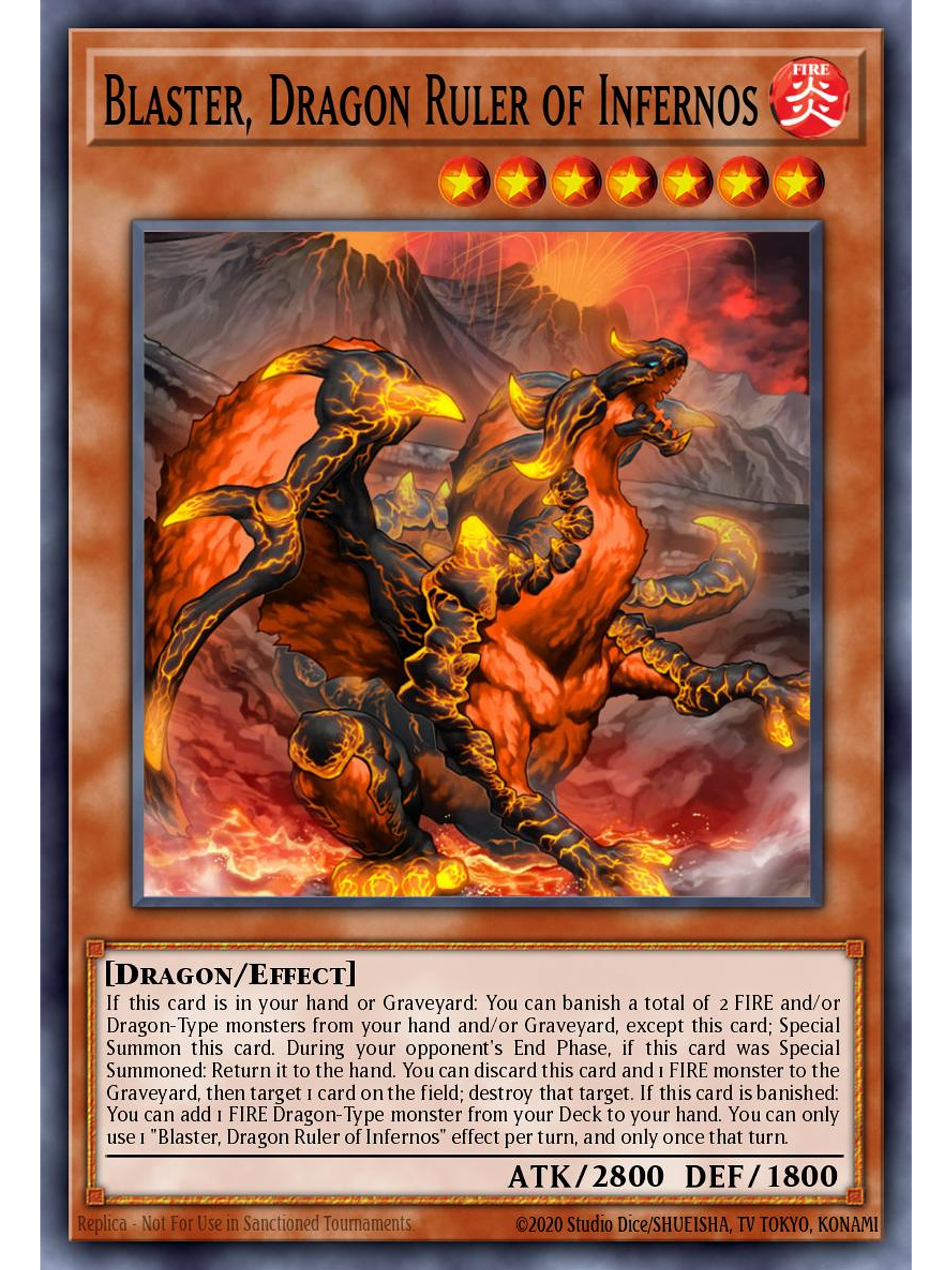 Blaster, Dragon Ruler of Infernos - BLMM-EN119 - Ultra Rare 1st Edition 1