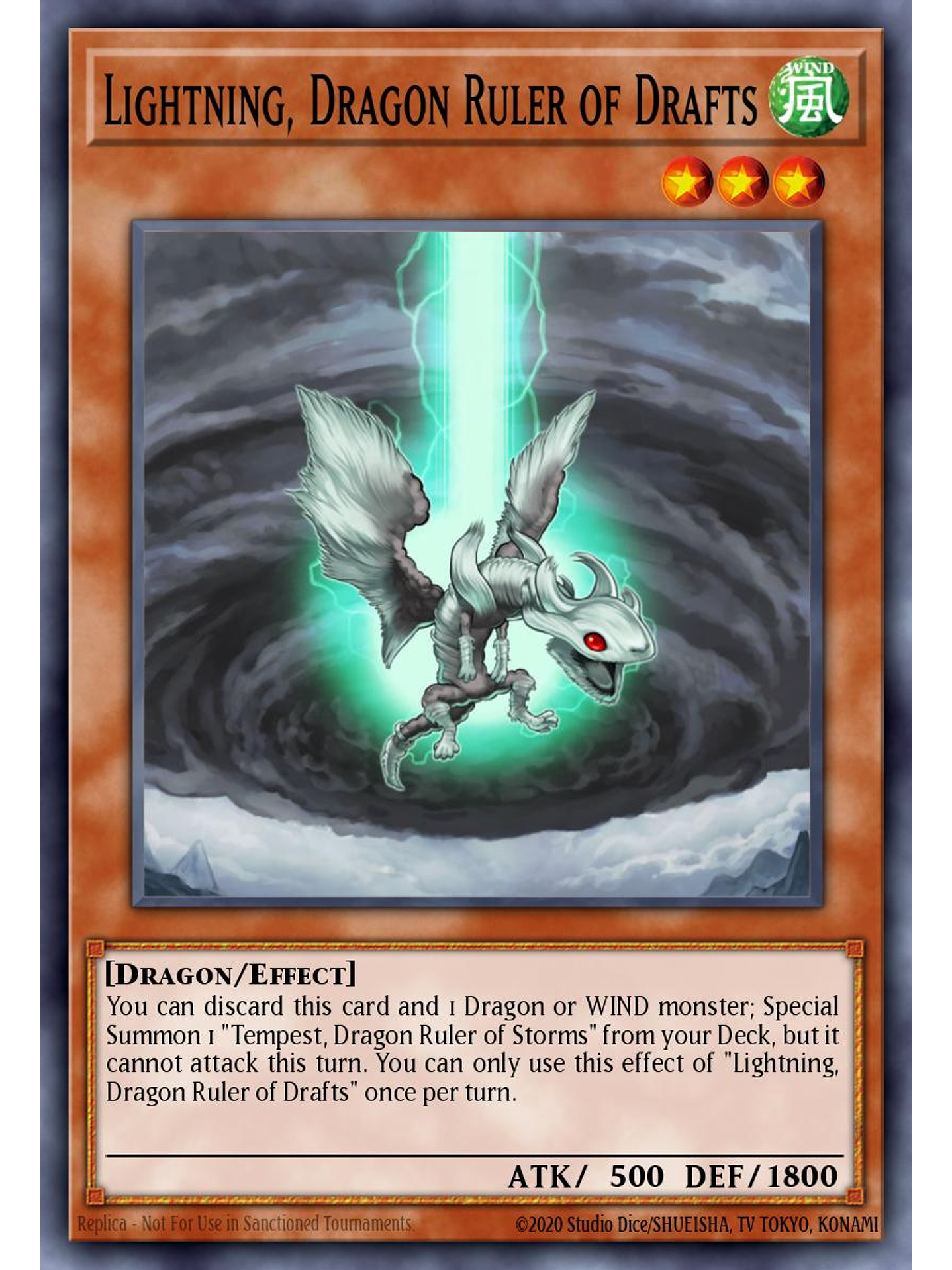 Lightning, Dragon Ruler of Drafts - BLMM-EN124 - Secret Rare 1st Edition 1