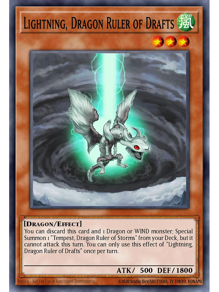 Lightning, Dragon Ruler of Drafts - BLMM-EN124 - Secret Rare 1st Edition 1