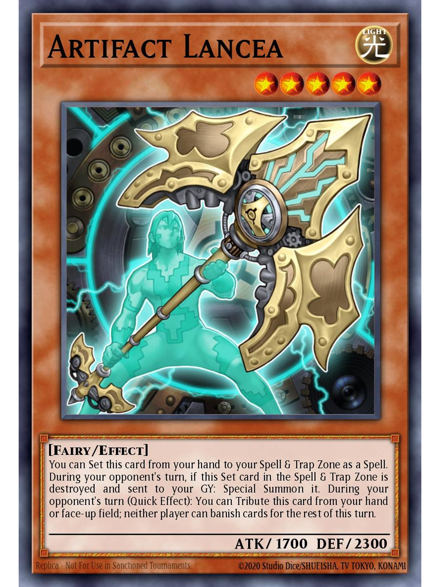 Artifact Lancea - BLMM-EN125 - Secret Rare 1st Edition 1