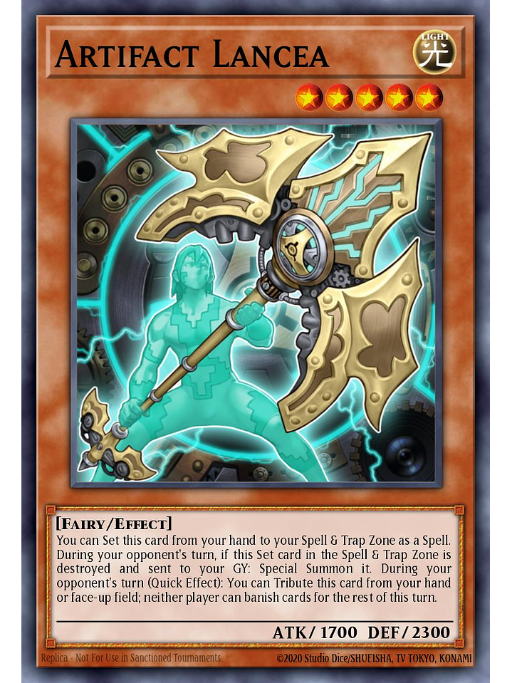 Artifact Lancea - BLMM-EN125 - Secret Rare 1st Edition 1