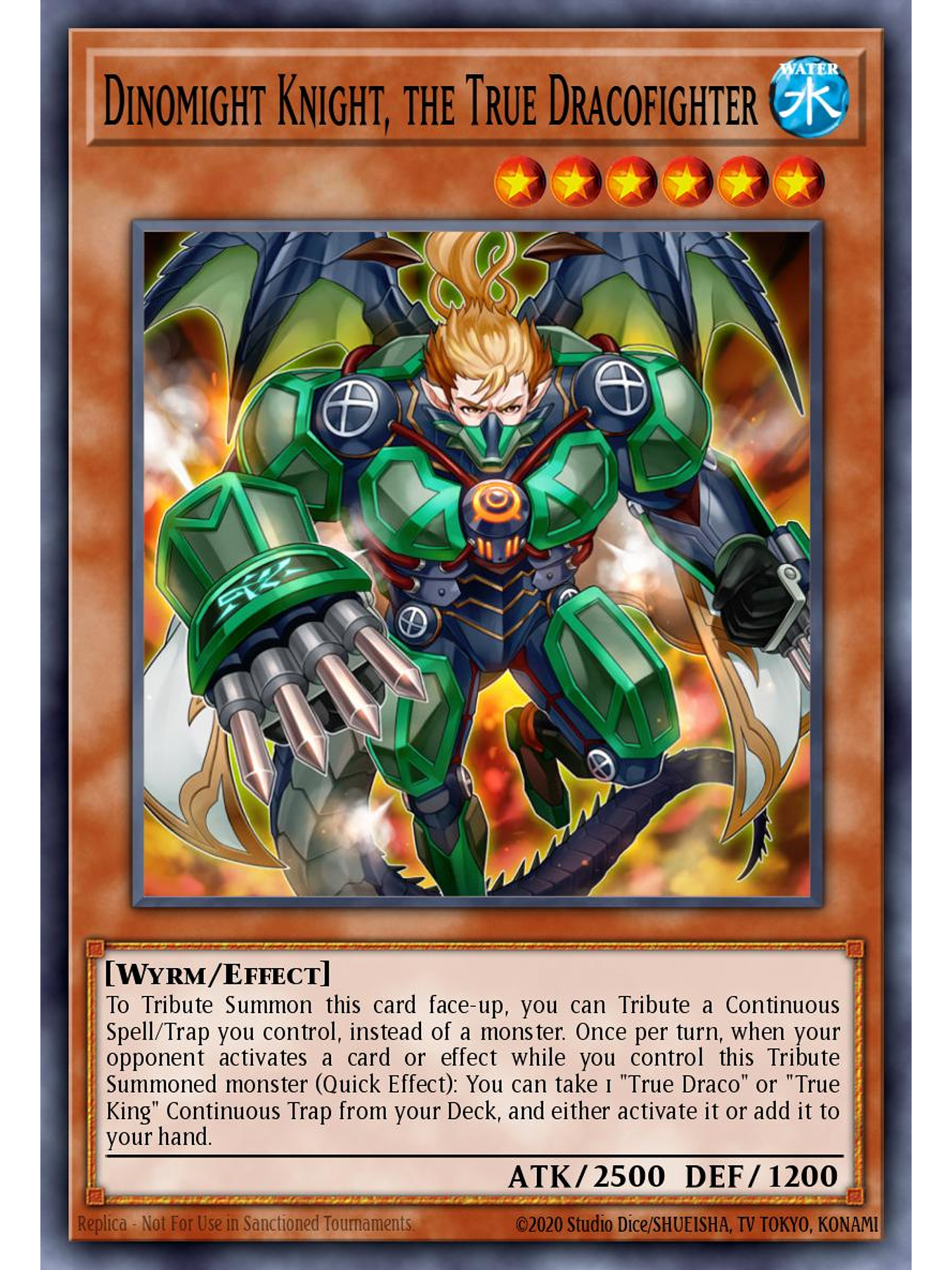 Dinomight Knight, the True Dracofighter - BLMM-EN126 - Secret Rare 1st Edition 1