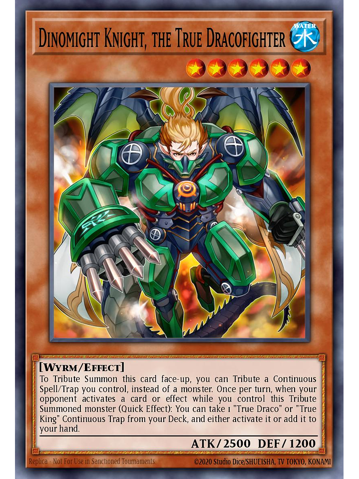 Dinomight Knight, the True Dracofighter - BLMM-EN126 - Secret Rare 1st Edition 1