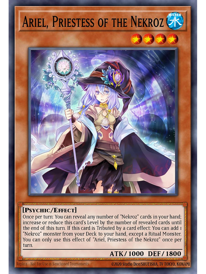 Ariel, Priestess of the Nekroz - BLMM-EN128 - Ultra Rare 1st Edition 1