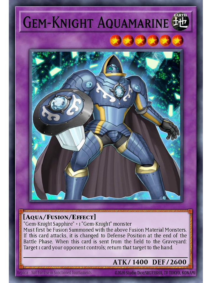 Gem-Knight Aquamarine - BLMM-EN137 - Ultra Rare 1st Edition 1