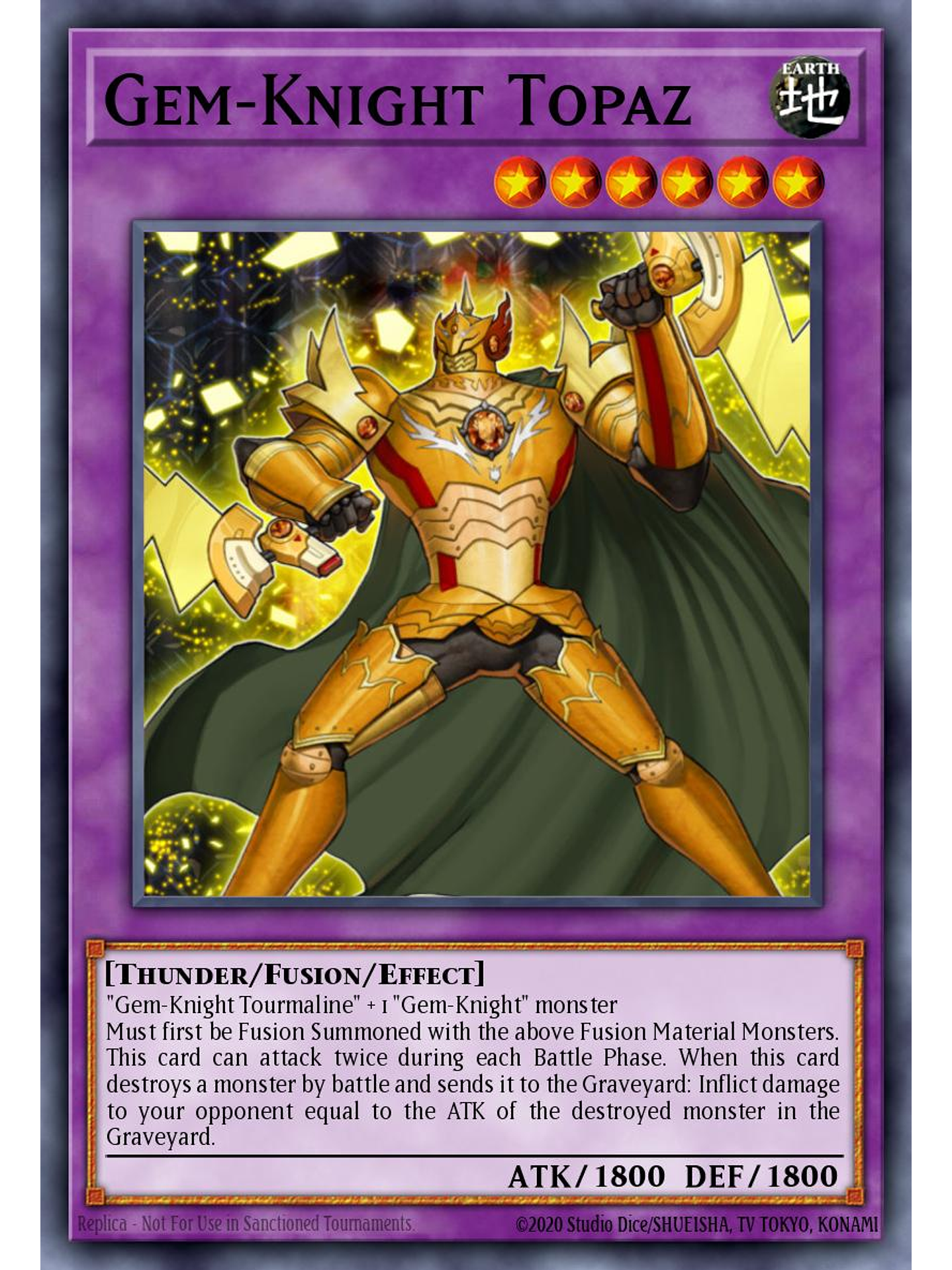 Gem-Knight Topaz - BLMM-EN138 - Ultra Rare 1st Edition 1
