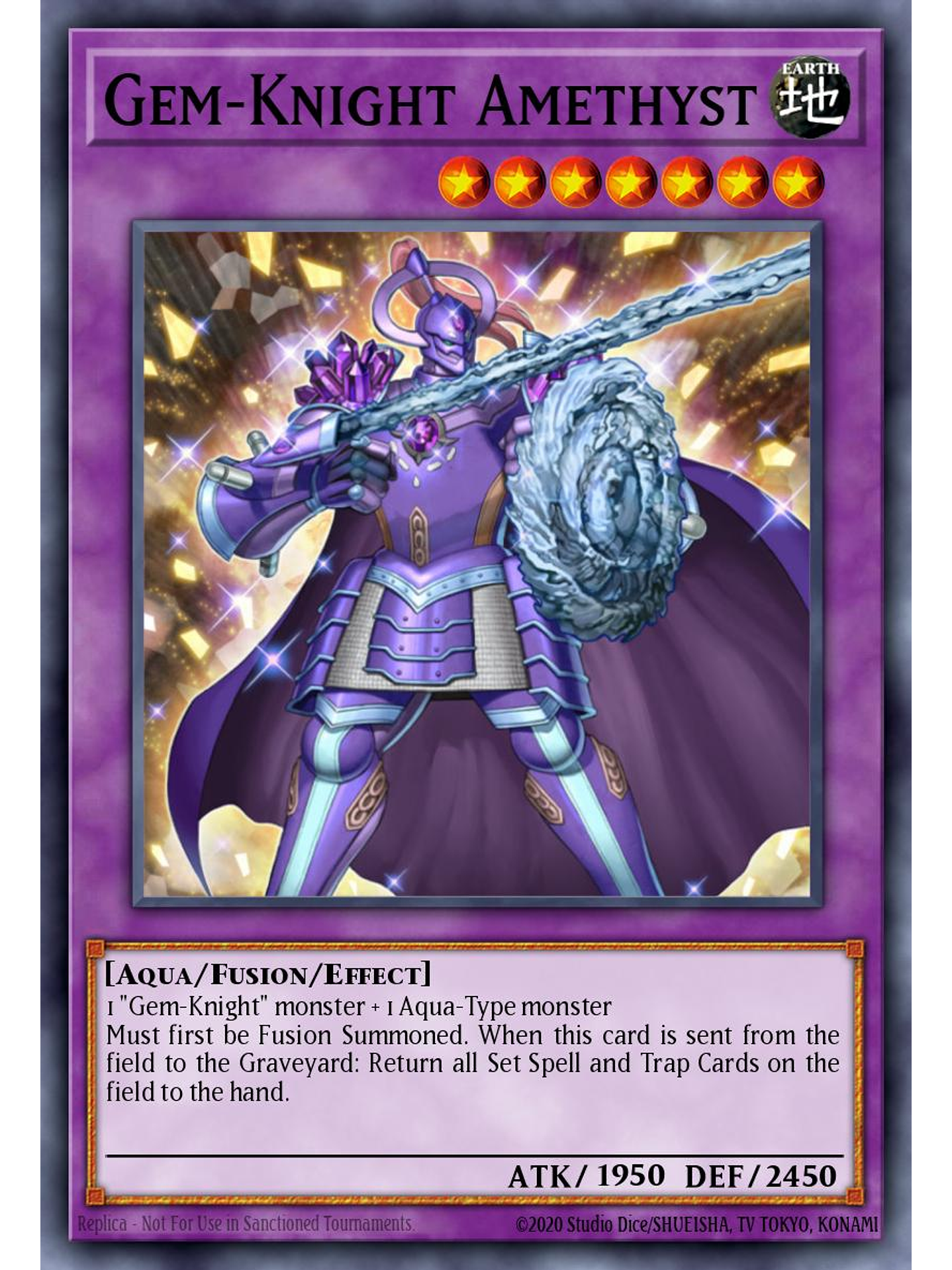 Gem-Knight Amethyst - BLMM-EN141 - Ultra Rare 1st Edition 1
