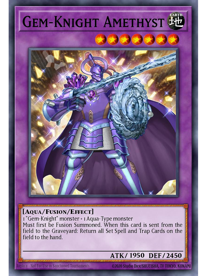 Gem-Knight Amethyst - BLMM-EN141 - Ultra Rare 1st Edition 1