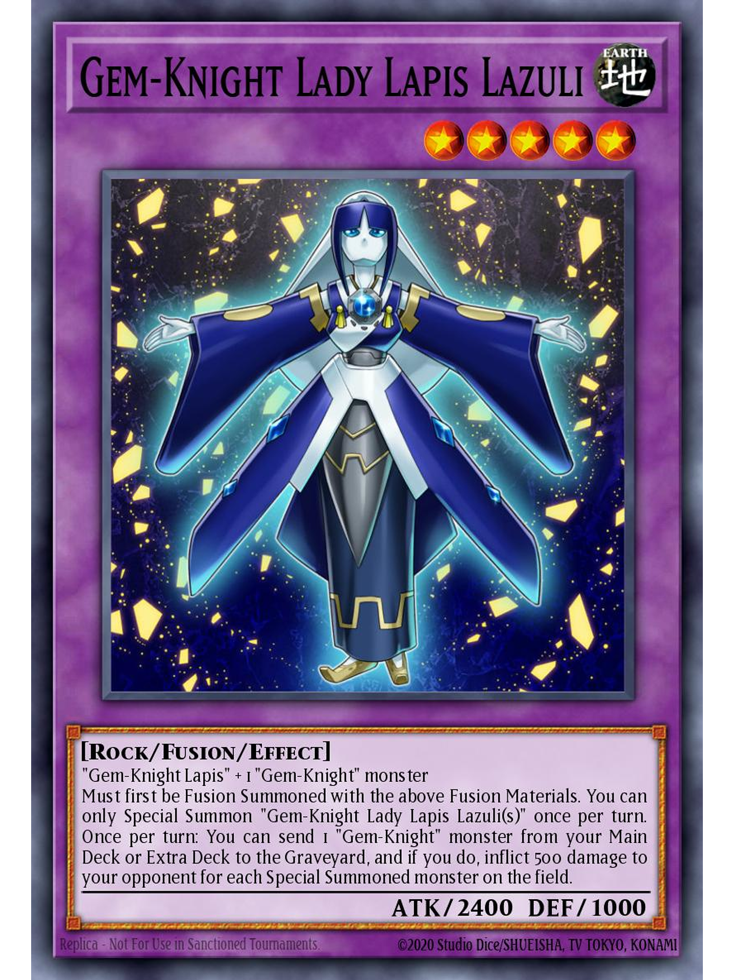 Gem-Knight Lady Lapis Lazuli - BLMM-EN144 - Ultra Rare 1st Edition 1
