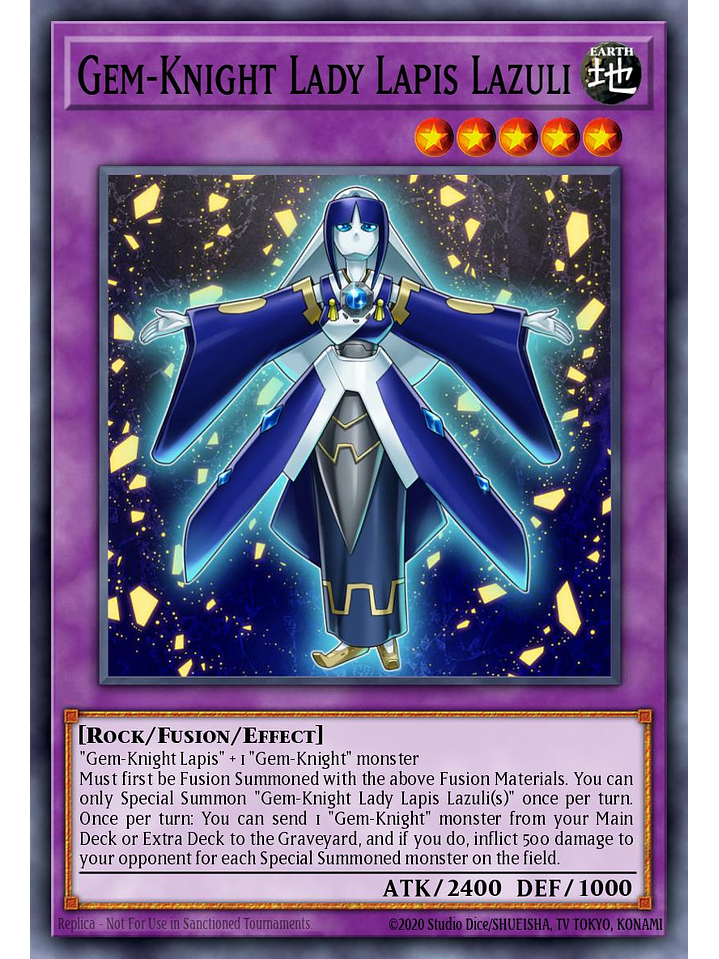 Gem-Knight Lady Lapis Lazuli - BLMM-EN144 - Ultra Rare 1st Edition 1
