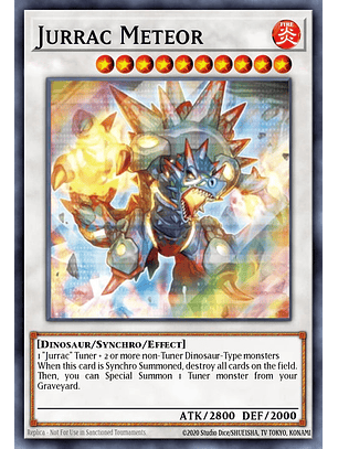 Jurrac Meteor (alternate artwork) - BLMM-EN150 - Secret Rare 1st Edition