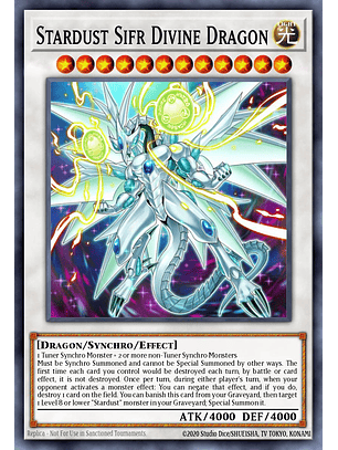 Stardust Sifr Divine Dragon - BLMM-EN151 - Secret Rare 1st Edition
