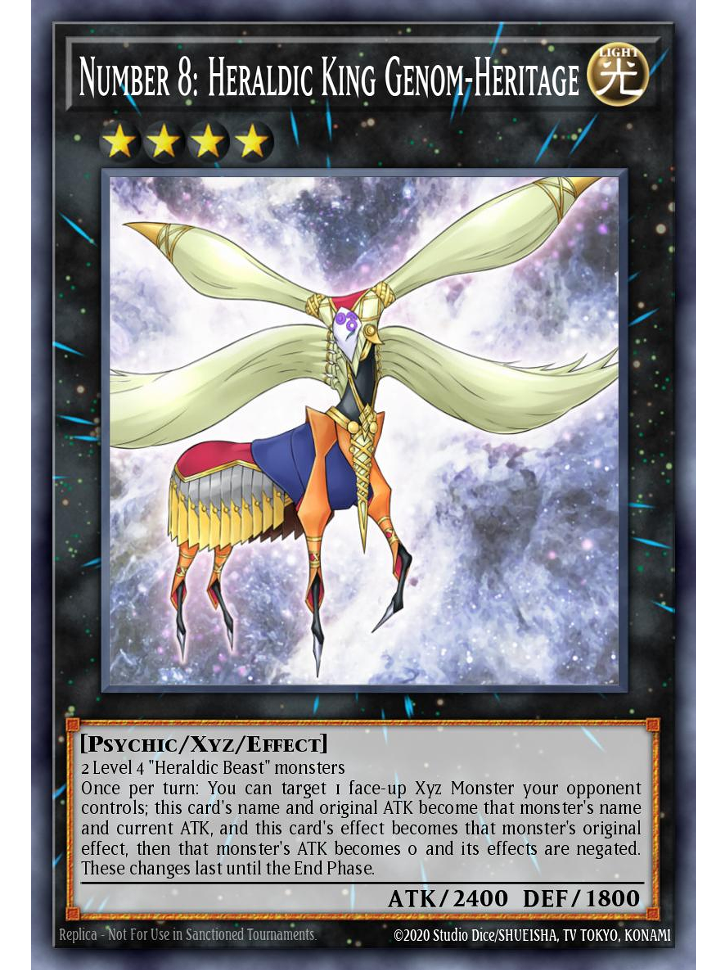 Number 8: Heraldic King Genom-Heritage - BLMM-EN152 - Ultra Rare 1st Edition 1