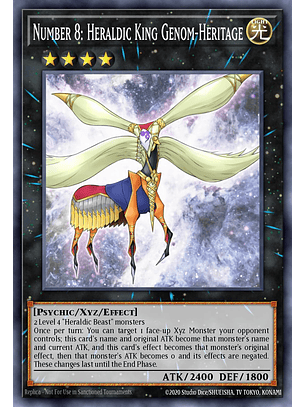 Number 8: Heraldic King Genom-Heritage - BLMM-EN152 - Ultra Rare 1st Edition