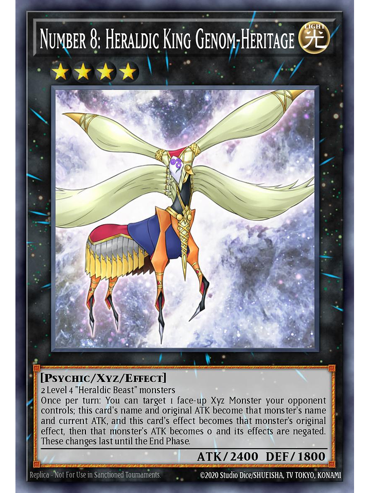 Number 8: Heraldic King Genom-Heritage - BLMM-EN152 - Ultra Rare 1st Edition 1