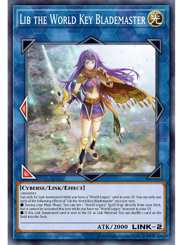 Lib the World Key Blademaster - BLMM-EN159 - Secret Rare 1st Edition 1