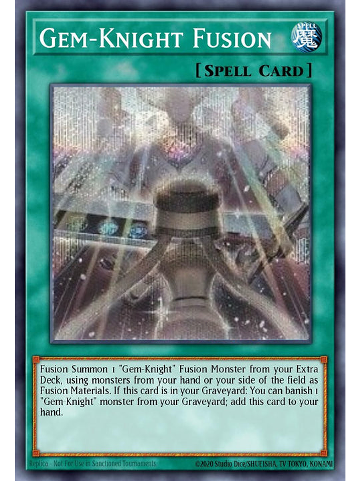 Gem-Knight Fusion (alternate artwork) - BLMM-EN160 - Secret Rare 1st Edition 1