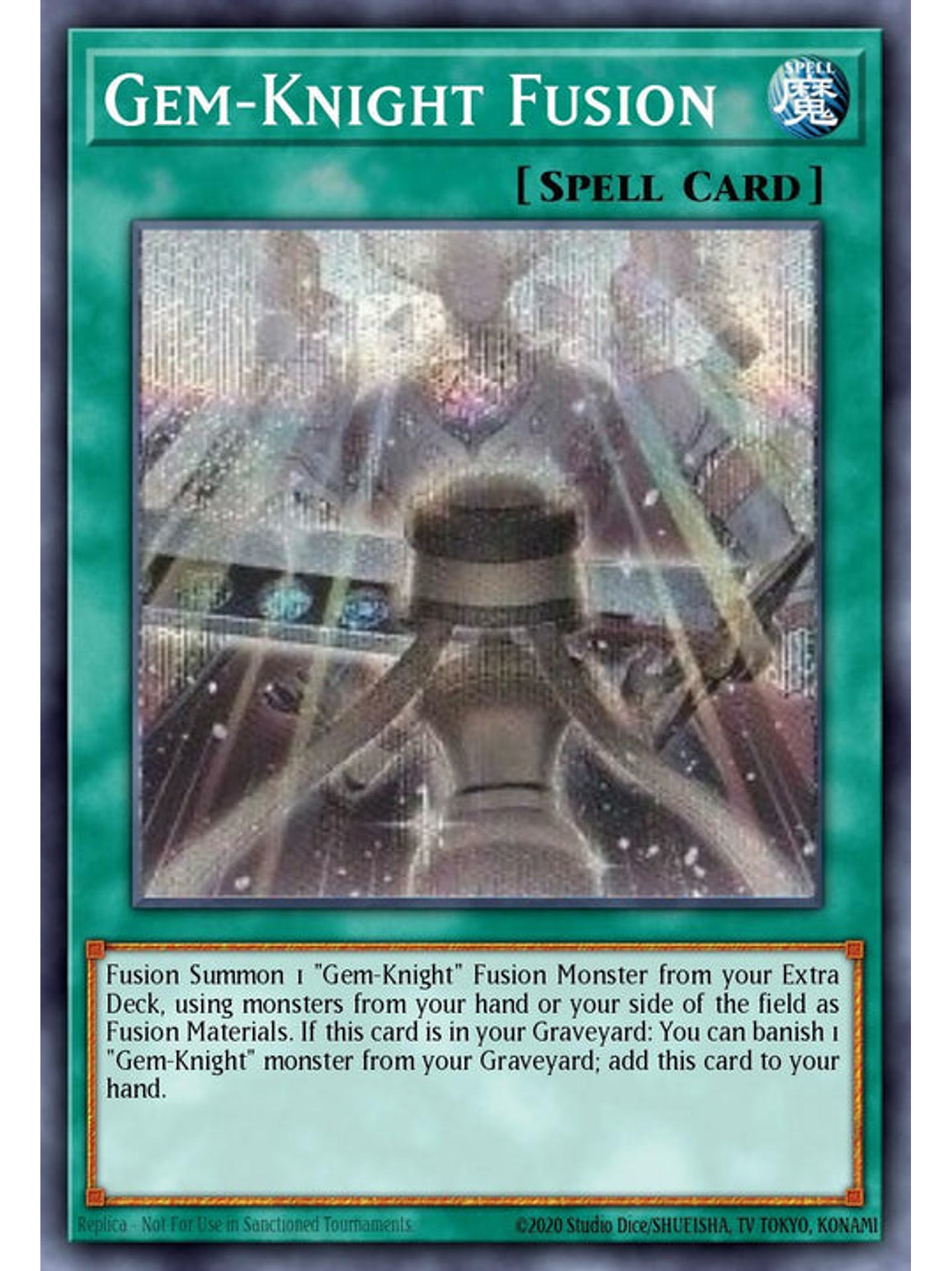 Gem-Knight Fusion (alternate artwork) - BLMM-EN160 - Starlight Rare 1st Edition 1