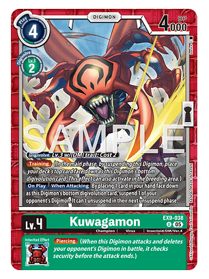 EX9-038 (Limited Foil) Kuwagamon
