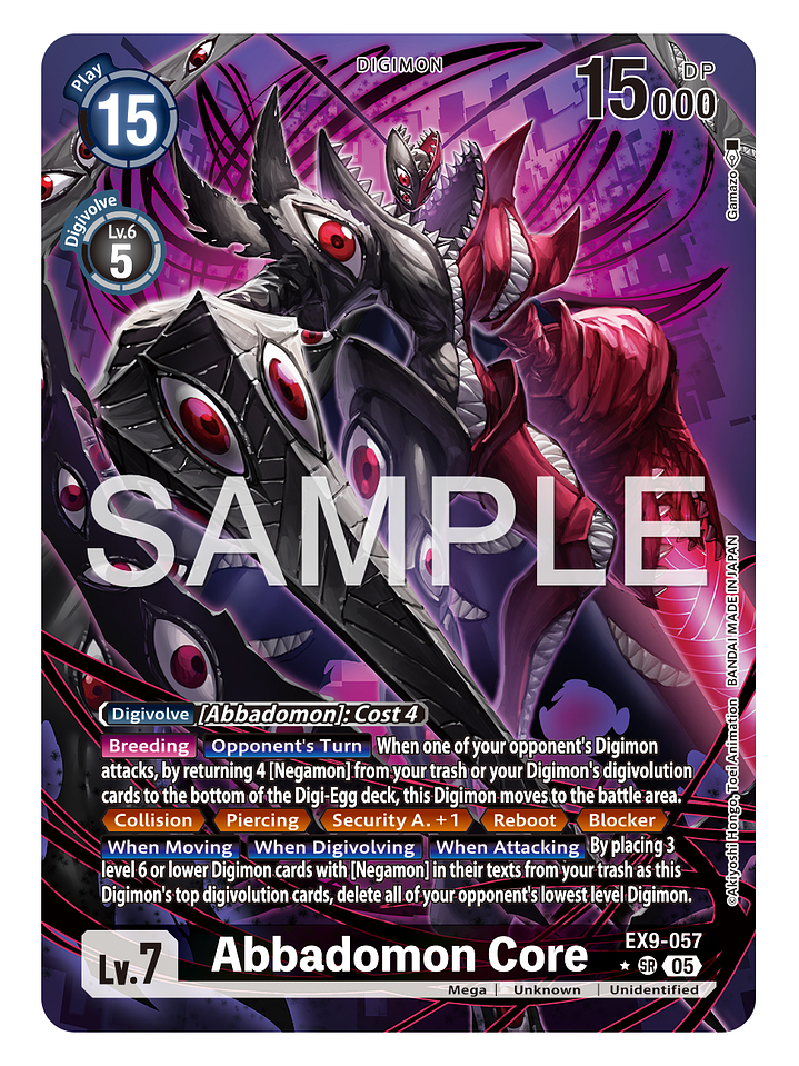EX9-057 (Alternate Art) Abbadomon Core 1