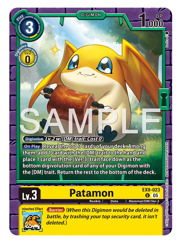 EX9-023 U Patamon 1