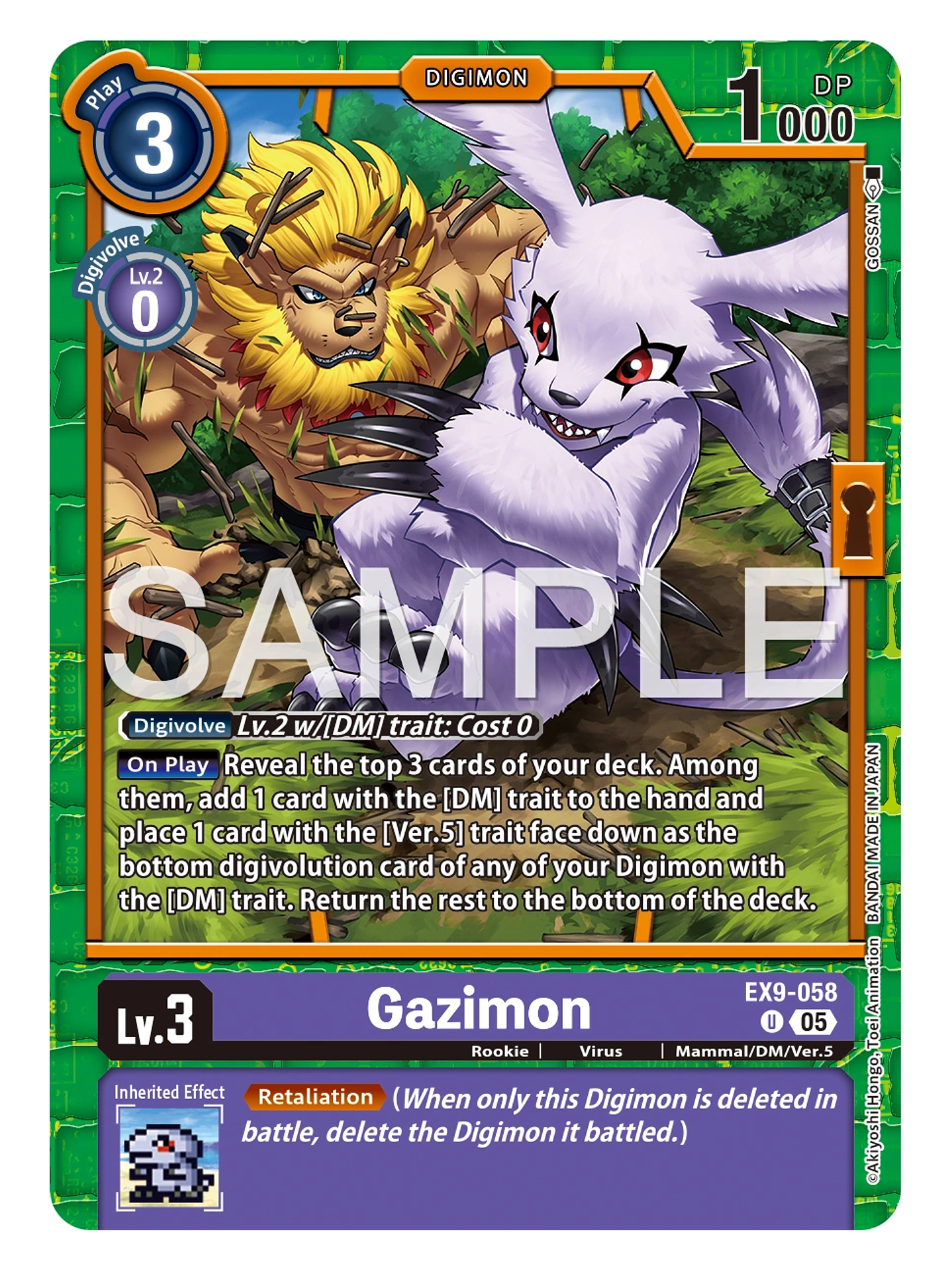 EX9-058 (Limited Foil) Gazimon 1