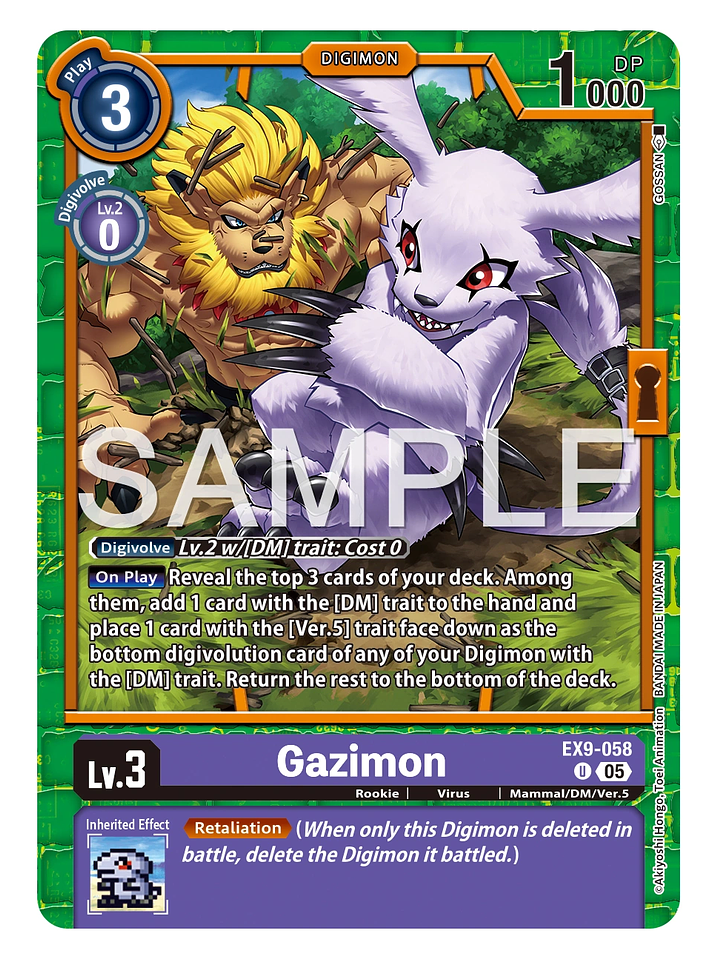 EX9-058 (Limited Foil) Gazimon 1