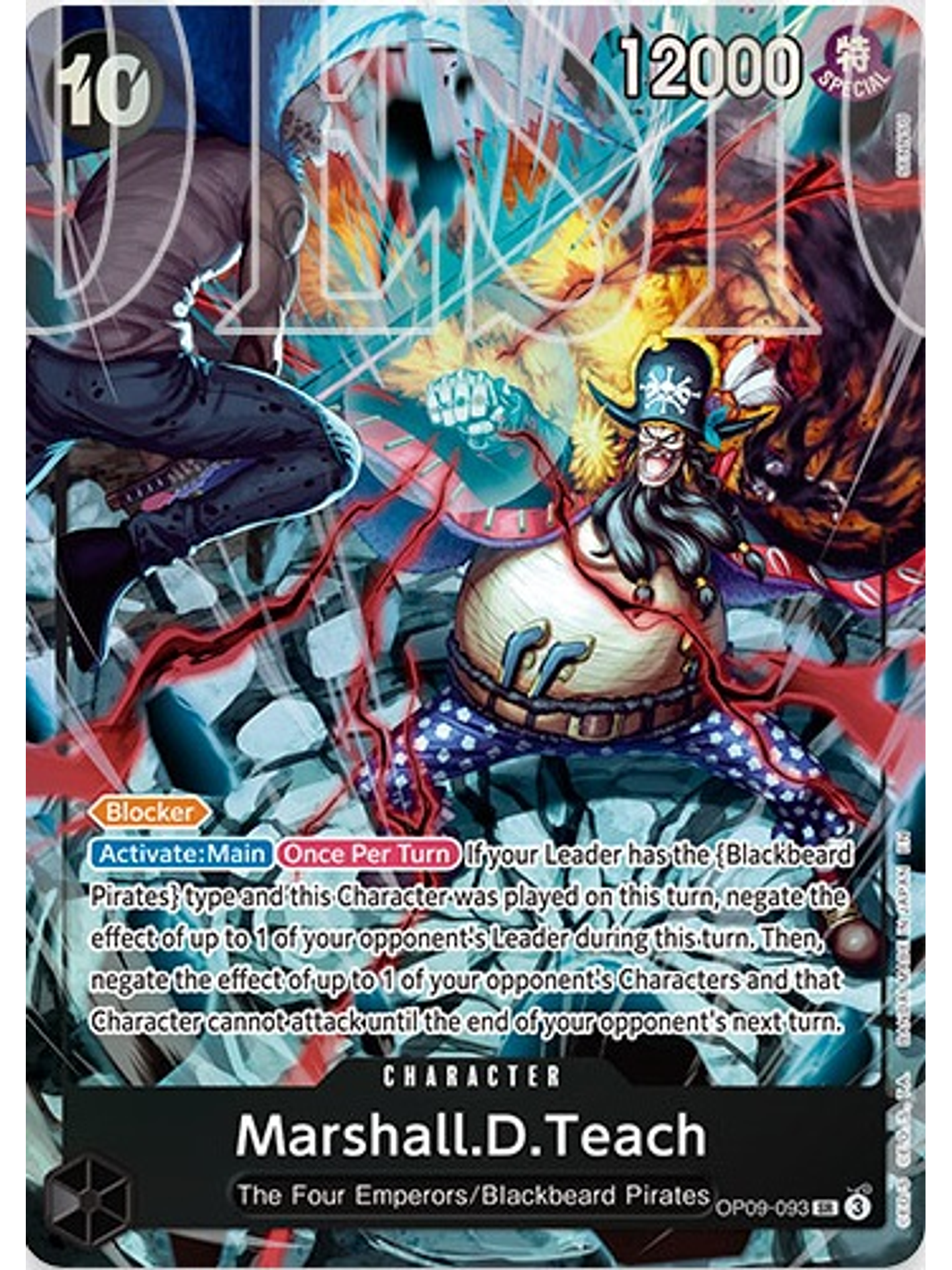 OP09-093 (Alternate Art) Marshall.D.Teach (093) 1