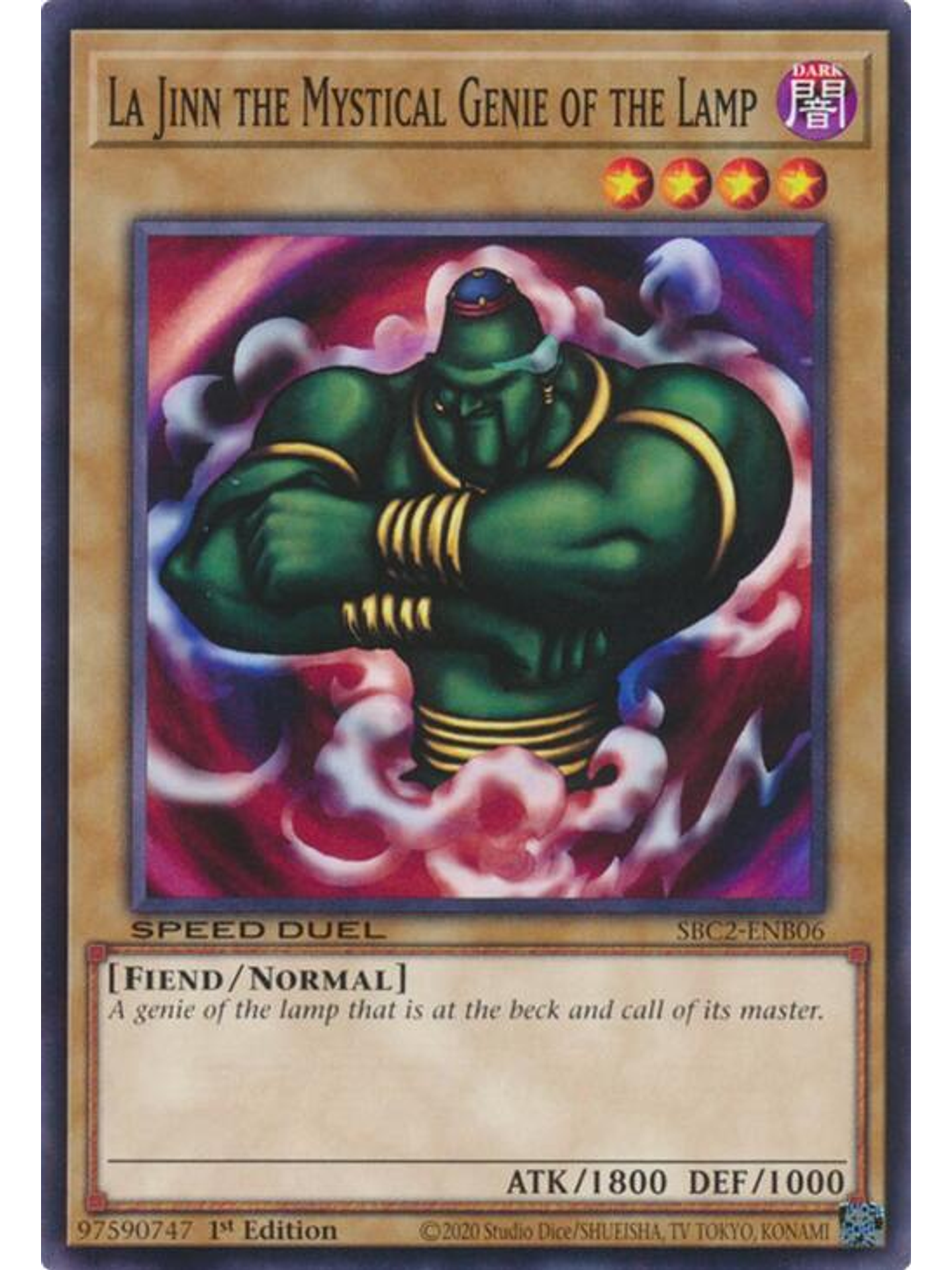 La Jinn the Mystical Genie of the Lamp - SBC2-ENB06 - Common 1st Edition 1