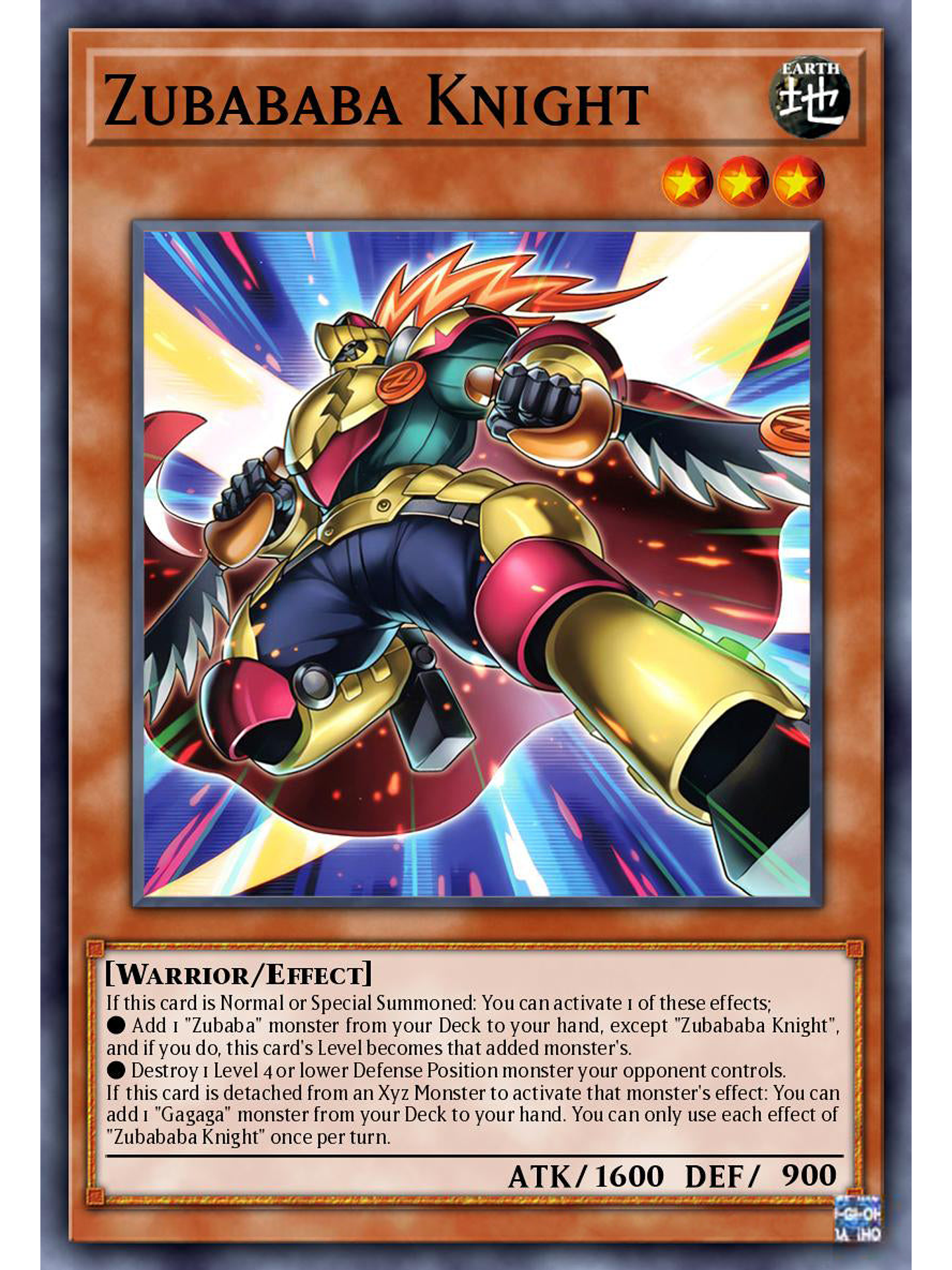 Zubababa Knight - DUAD-EN001 - Super Rare 1st Edition 1