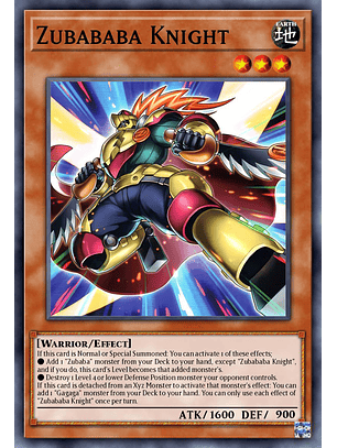Zubababa Knight - DUAD-EN001 - Super Rare 1st Edition