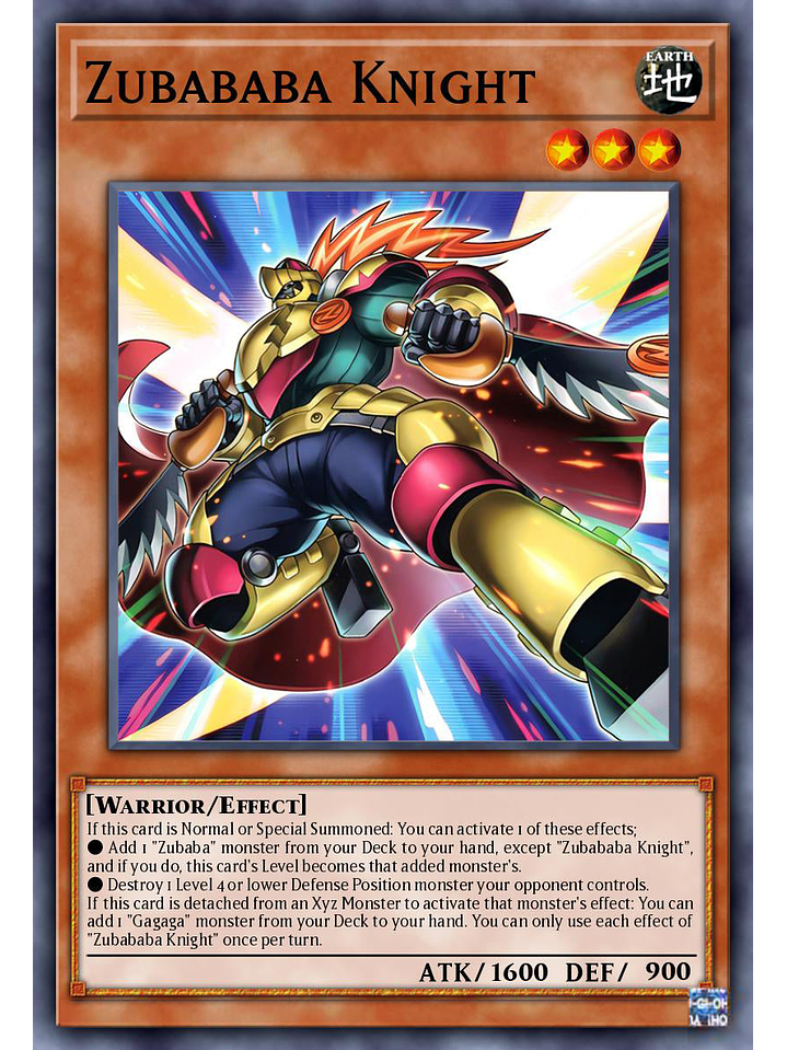 Zubababa Knight - DUAD-EN001 - Super Rare 1st Edition 1