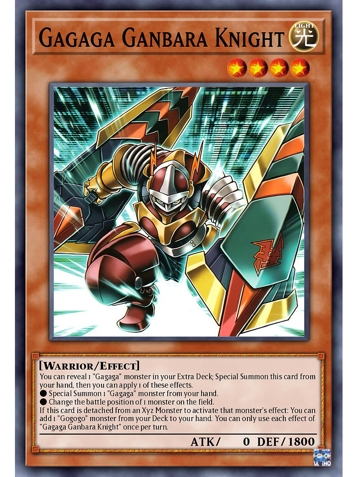 Gagaga Ganbara Knight - DUAD-EN002 - Super Rare 1st Edition 1