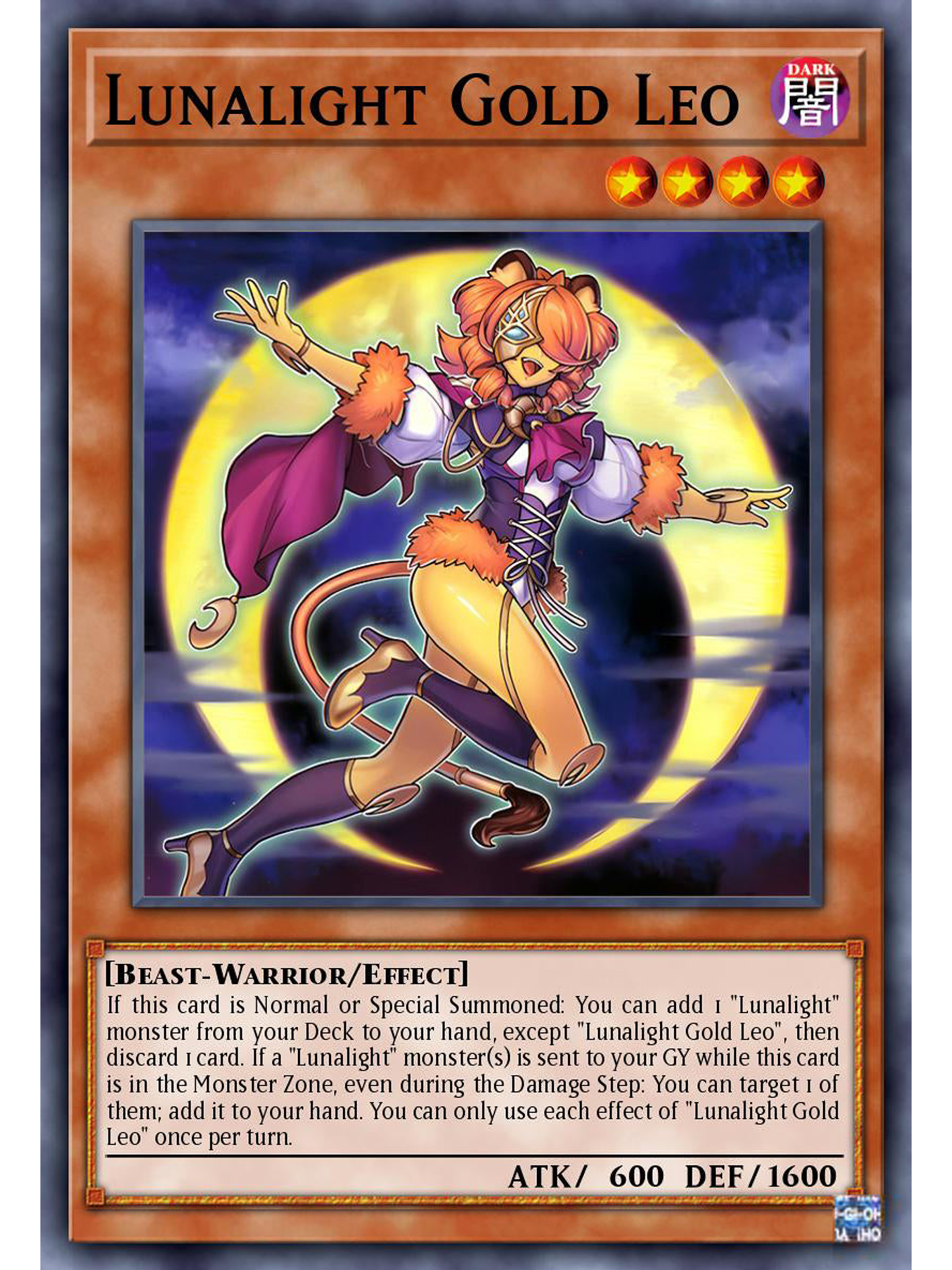 Lunalight Gold Leo - DUAD-EN005 - Starlight Rare 1st Edition 1