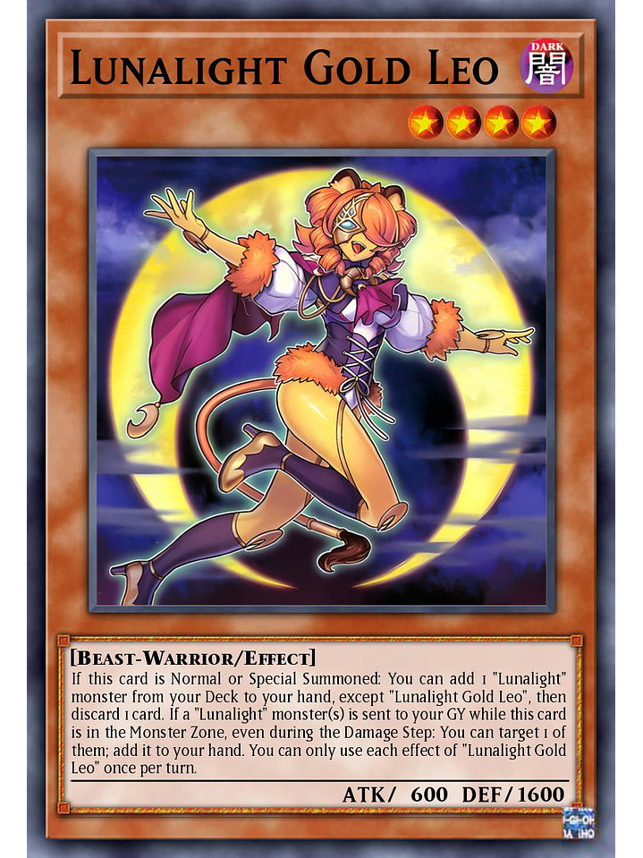 Lunalight Gold Leo - DUAD-EN005 - Starlight Rare 1st Edition 1