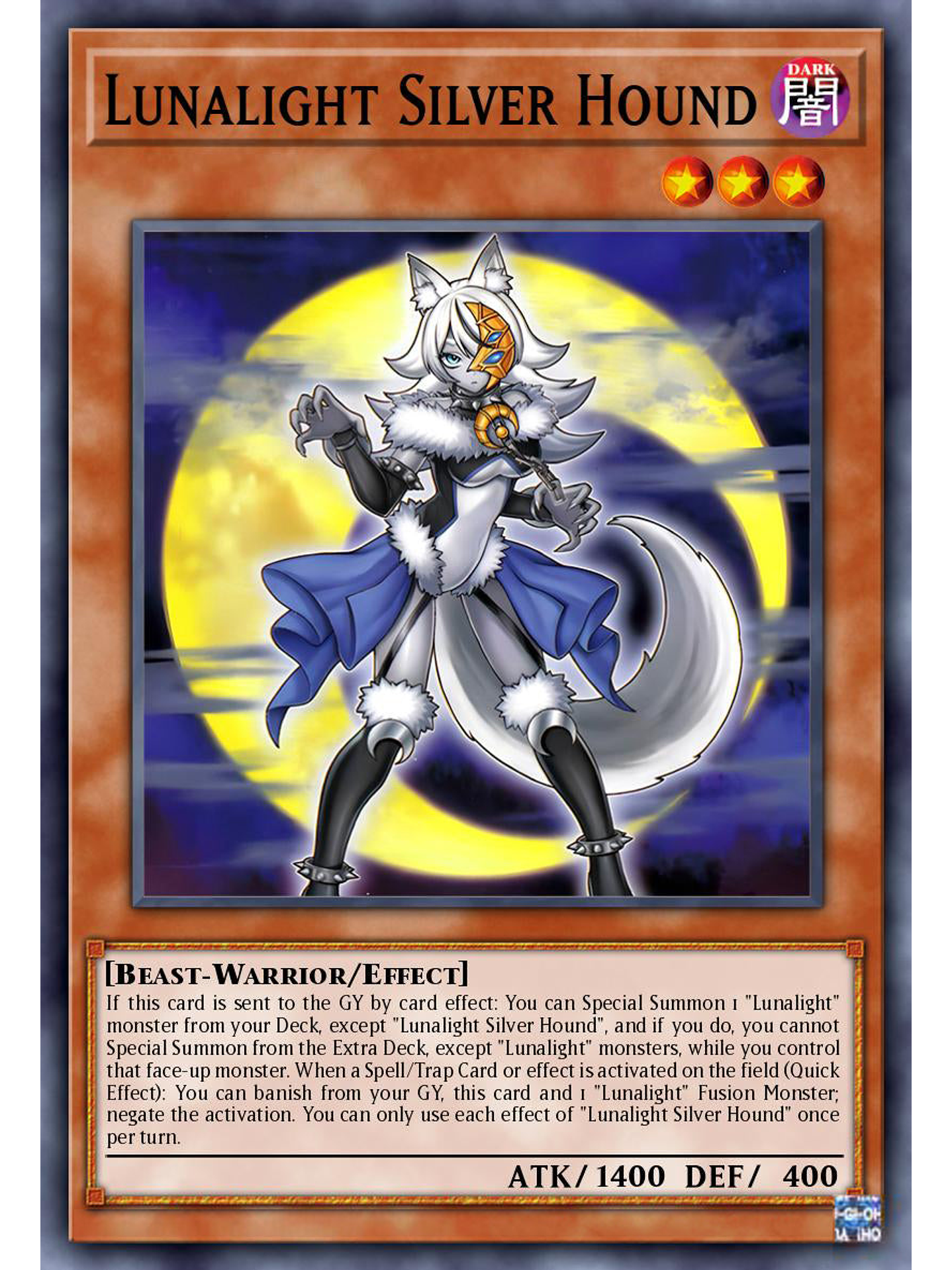 Lunalight Silver Hound - DUAD-EN006 - Common 1st Edition 1