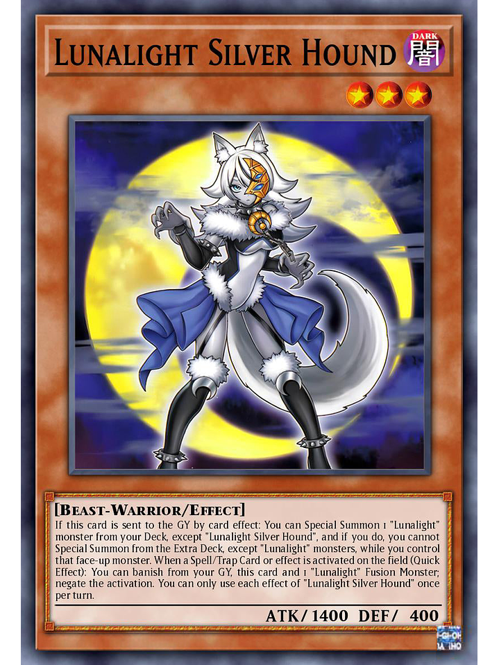 Lunalight Silver Hound - DUAD-EN006 - Common 1st Edition 1
