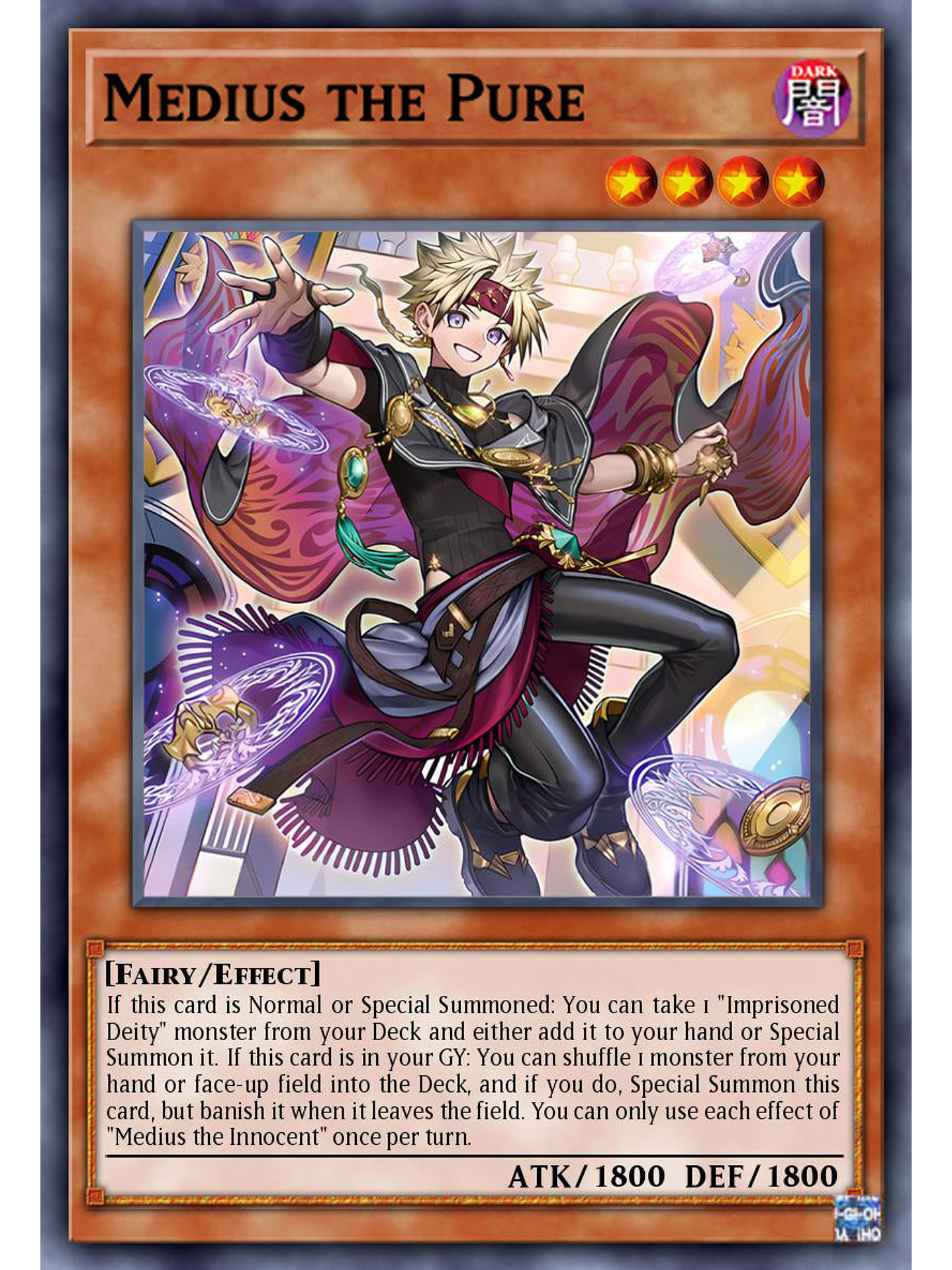 Medius the Pure - DUAD-EN008 - Starlight Rare 1st Edition 1