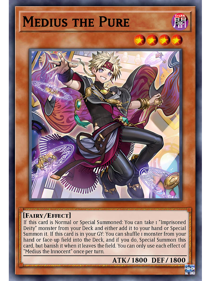 Medius the Pure - DUAD-EN008 - Starlight Rare 1st Edition 1