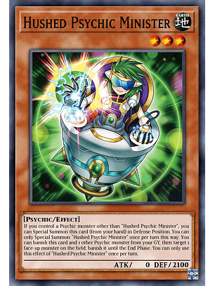 Hushed Psychic Minister - DUAD-EN014 - Common 1st Edition
