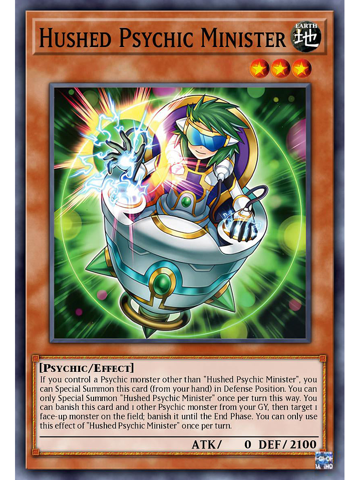 Hushed Psychic Minister - DUAD-EN014 - Common 1st Edition 1