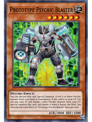 Prototype Psychic Blaster - DUAD-EN016 - Common 1st Edition