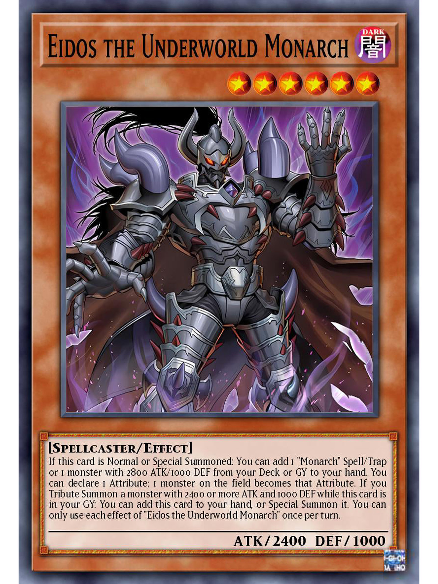 Eidos the Underworld Monarch - DUAD-EN017 - Starlight Rare 1st Edition 1