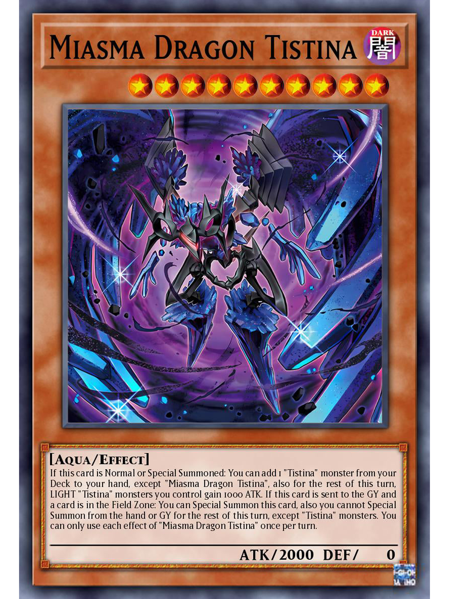 Miasma Dragon Tistina - DUAD-EN020 - Common 1st Edition 1