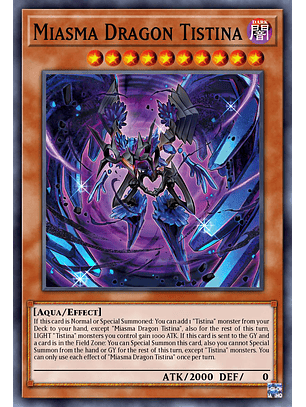 Miasma Dragon Tistina - DUAD-EN020 - Common 1st Edition