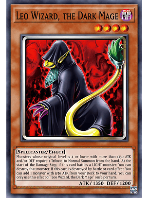 Leo Wizard the Dark Fiend - DUAD-EN027 - Common 1st Edition